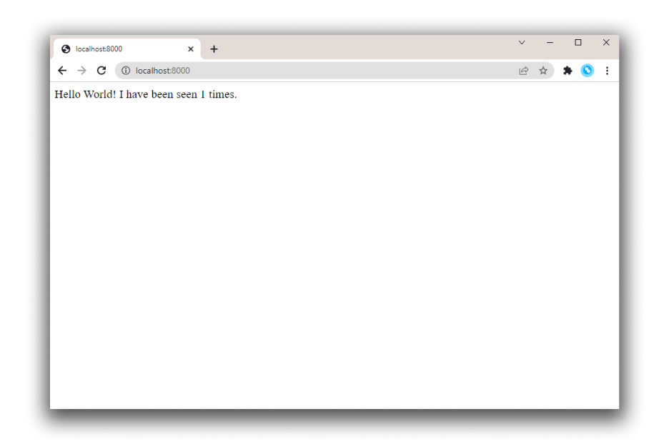 hello world dans le navigateur