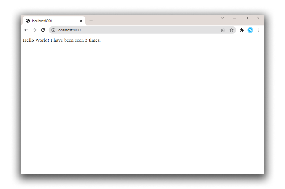 hello world dans le navigateur