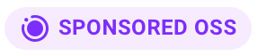 Badge Open Source Sponsorisé par Docker